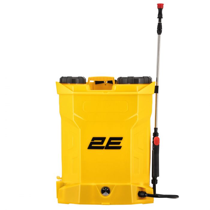 Обприскувач акумуляторний 2E AquaSpray 18LR 18л 12В 1х8А·год 4.5бар 2.9л·хв 5кг вольтметр