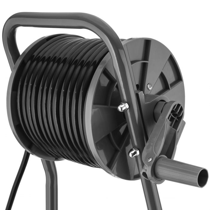 Обприскувач акумуляторний 2E AquaSpray 40LRC 40л 12В 1х12А·год 7бар 2.9л·хв 16кг вольтметр колеса катушка шланг 30м