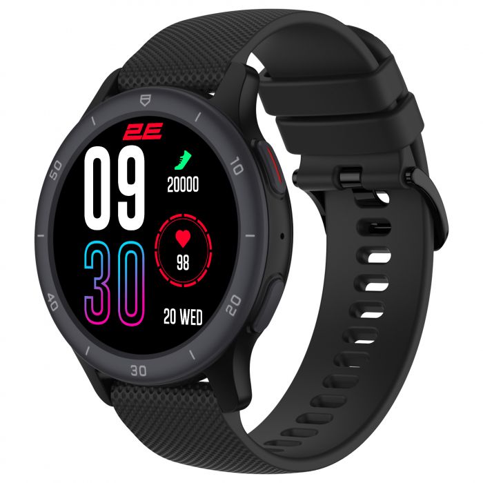Смарт-годинник 2E Motion GT2 47мм, 1.32", 360x360, BT 5.2, Чорний