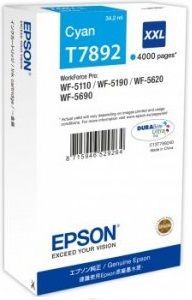 Картридж Epson WF-5110/WF-5620 cyan XXL (4000 стр)