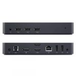 Порт-реплiкатор Dell USB 3.0 Ultra HD Triple Video Docking Station D3100 EUR