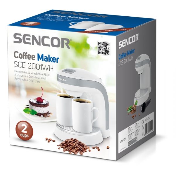 Кавоварка крапельна Sencor SCE2001WH