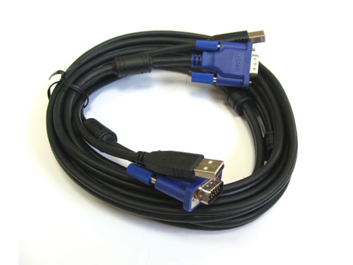 Комплект кабелів D-Link DKVM-CU/B, 1.8м