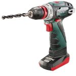 Шурпокрут-дриль Metabo PowerMaxx BS Quick Basic, акумуляторний, 2*12 В, 2 Аг, 0-360/0-1400 об/хв, шестигранник, 17/34 Нм, 0.8 кг