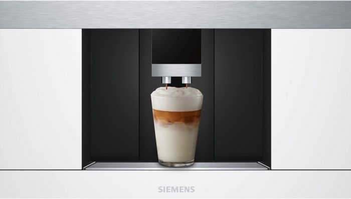 Вбудовувана кавоварка Siemens CT636LEW1 -19Бар/1600Вт/дисплей/білий