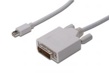 Кабель ASSMANN MiniDisplayPort to DVI(AM/AM) 3.0m, white