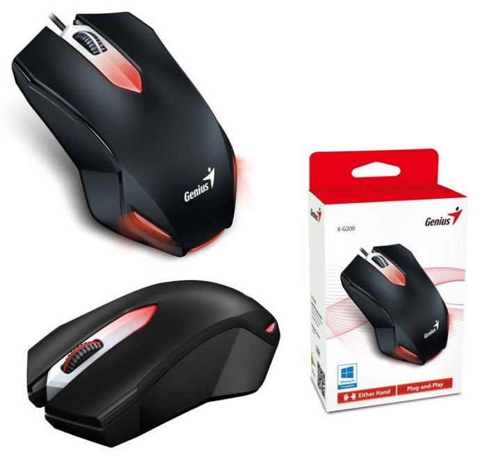 Миша Genius X-G200, USB-A, чорний