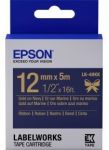 Картридж зі стрічкою Epson LK4HKK принтерів LW-300/400/400VP/700 Ribbon Gold/Navy 12mm/5m