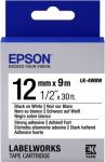 Картридж зі стрічкою Epson LK4WBW принтерів LW-300/400/400VP/700 Strng adh Blk/Wht 12mm/9m