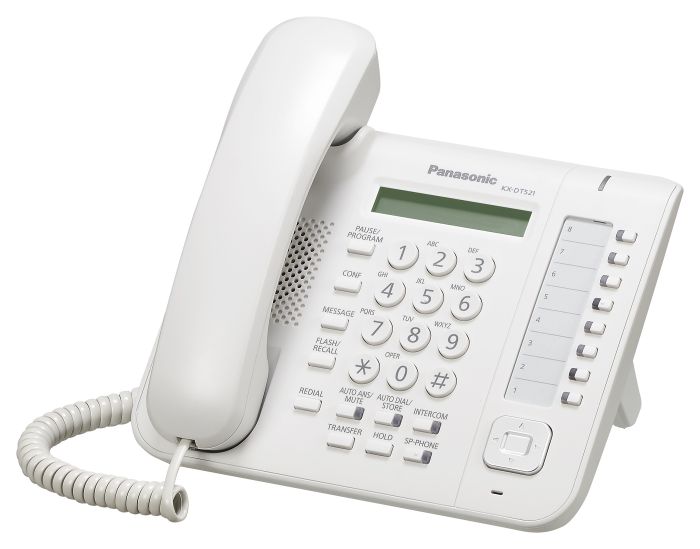 Системний телефон Panasonic KX-DT521RU White (цифровий) для АТС Panasonic