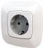Розетка Schuko 16А 250В автоматичні клеми Білий, Valena ALLURE