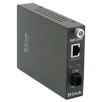 Медіаконвертер D-Link DMC-1910T 1xGE, 1x1000BaseLX SM, 15км, WDM, SC