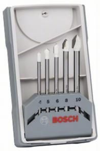 Свердла по склу та кераміці Bosch CYL-9 Ceramic, набір 5 шт, 4-10мм