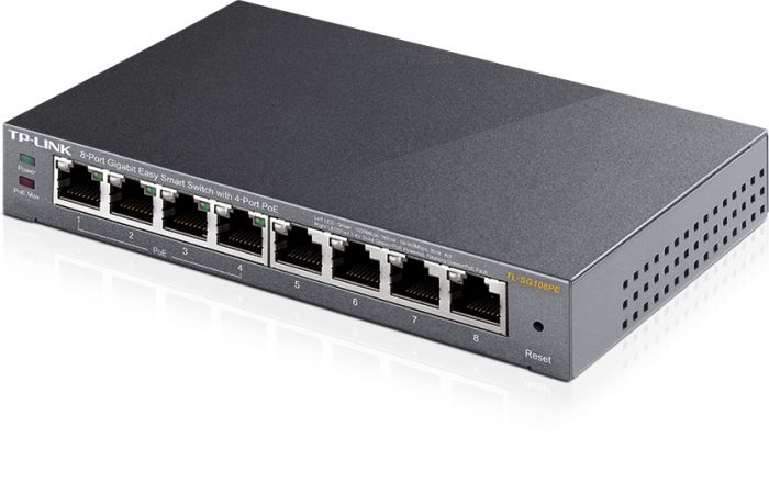 Комутатор TP-LINK TL-SG108PE 8xGE/4xPoE 65.2W EasySmart