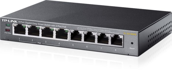 Комутатор TP-LINK TL-SG108PE 8xGE/4xPoE 65.2W EasySmart