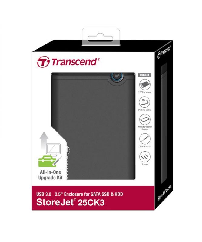 Корпус для 2.5" HDD/SSD Transcend USB 3.1  Rubber