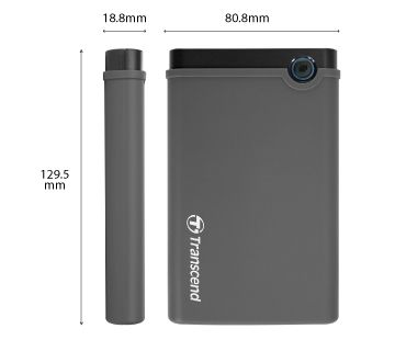 Корпус для 2.5" HDD/SSD Transcend USB 3.1  Rubber