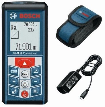 Далекомір лазерний Bosch GLM 80, ± 1.5 мм, 0.05 – 80 м, IP 54