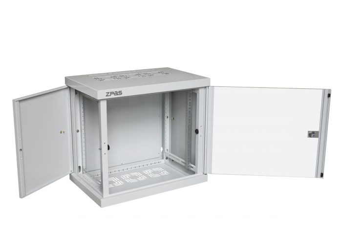 19" шафа ZPAS Z-BOX 12U з змінними бічними стінками глибиною 600 мм, 100kg max.