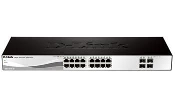Комутатор D-Link DGS-1210-20/F 16xGE, 4xSFP, WebSmart