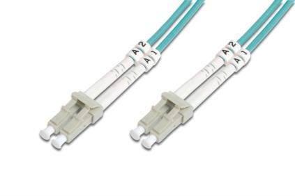 Оптичний патч-корд DIGITUS LC/UPC-LC/UPC,50/125 OM3,duplex,15m