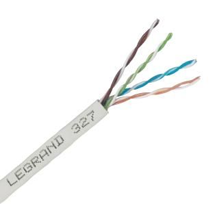 Кабель Legrand LCS2 CAT 5e U-UTP, 305m, AWG 24/1, LSZH, сірий