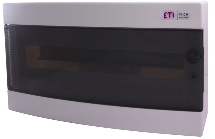 Щит ETI зовн. розподільчий ECT 18PT (18мод.проз.двері)