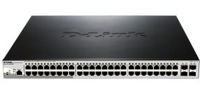 Коммутатор D-Link DGS-1210-52MP/ME 48xGE PoE, 4xSFP MetroEthernet