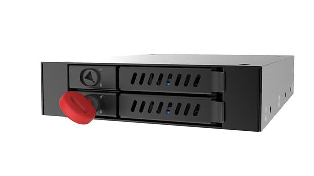 Відсік для накопичувача CHIEFTEC Backplane CMR-225, 2x2.5" HDD/SSD, 1x3.5" EXT Slot, SATA, чорний