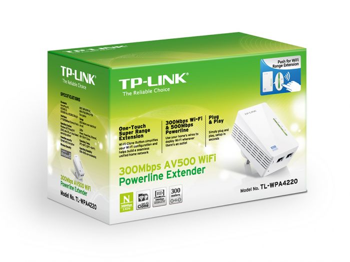 Адаптер Powerline TL-WPA4220 до 500 Мбiт/с