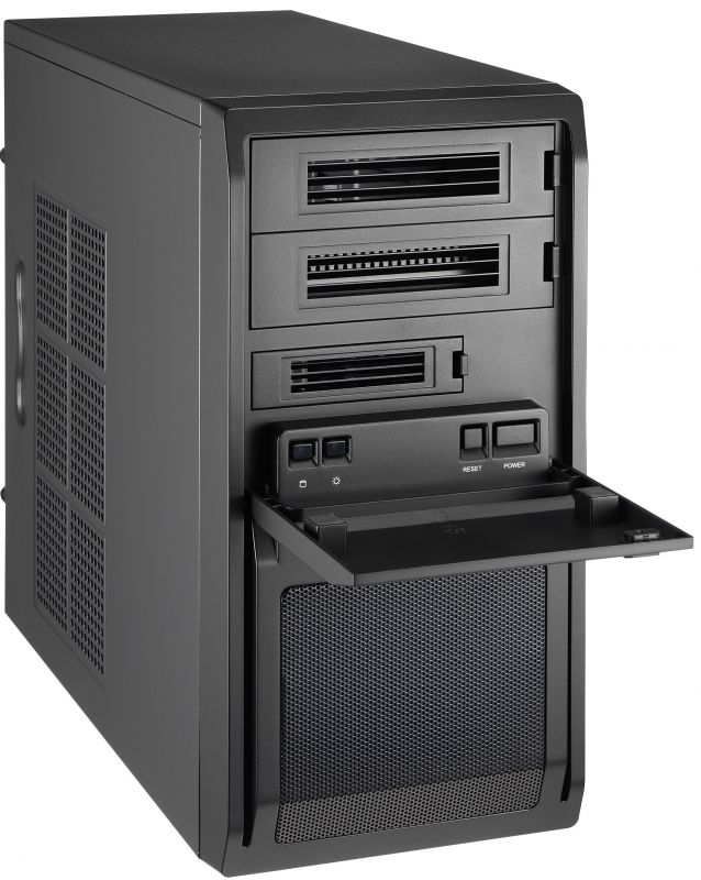 Корпус CHIEFTEC Libra LT-01B, з БЖ iArena GPA-450S8 450W, 1xUSB3.0, 2xUSB2.0, VGA 340мм, mATX, чорний
