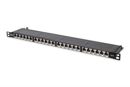 Патч-панель DIGITUS 19" 0.5U, 24xRJ45, CAT 6 STP зібрана