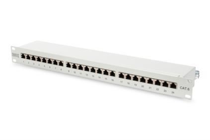Патч-панель DIGITUS 19" 1U, 24 порта, 6 STP в комплекті