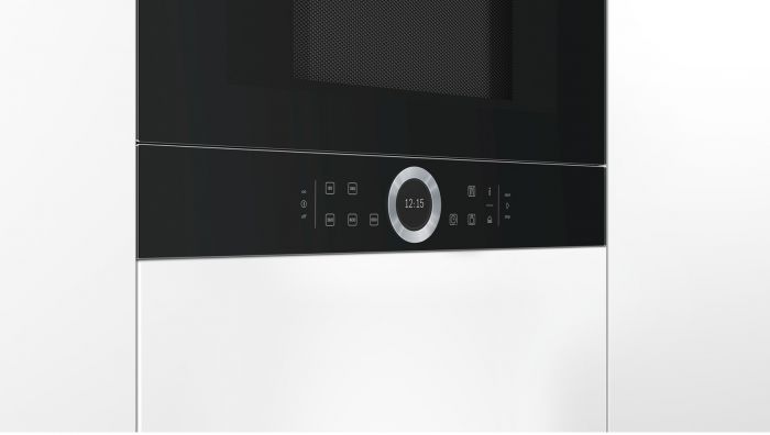 Вбудовувана мікрохвильова піч Bosch BFL634GB1 - 21л./900Вт/TFT дисплей/чорний