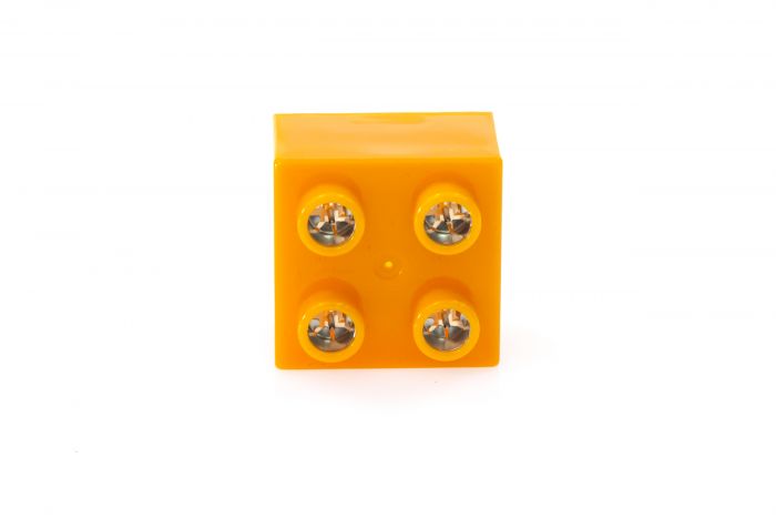 Цеглинки 2х2 LIGHT STAX Junior з LED підсвіткою Expansion Помаранчеві M04006
