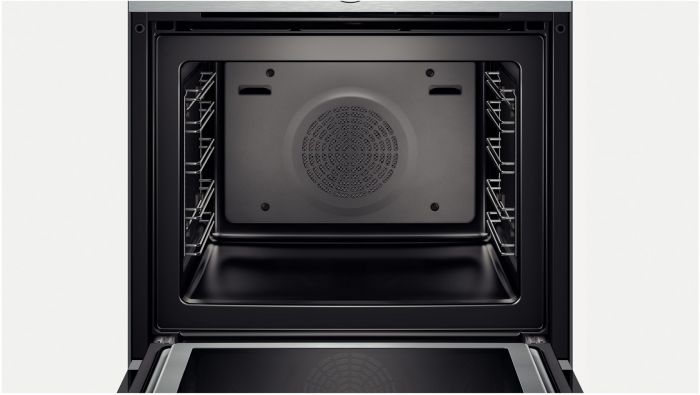Вбудовувана електрична духова шафа з мікрохвильовим режимом Bosch HMG636BS1 - Ш-60см/9реж/67 л./диспл/нерж.сталь