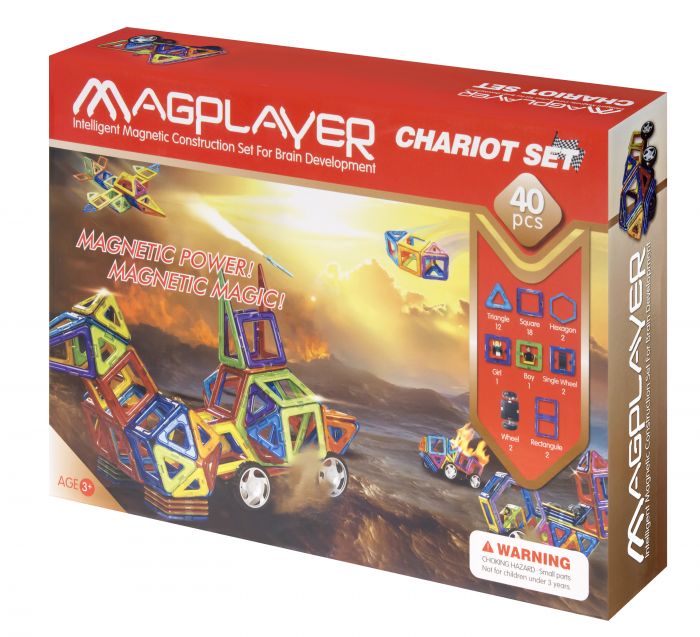 Дитячий конструктор MagPlayer 40 од. (MPB-40)