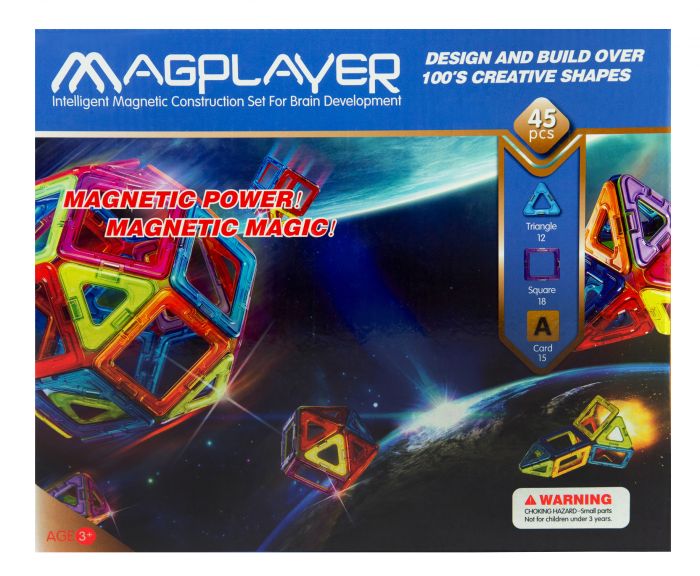Дитячий конструктор MagPlayer 45 од. (MPA-45)