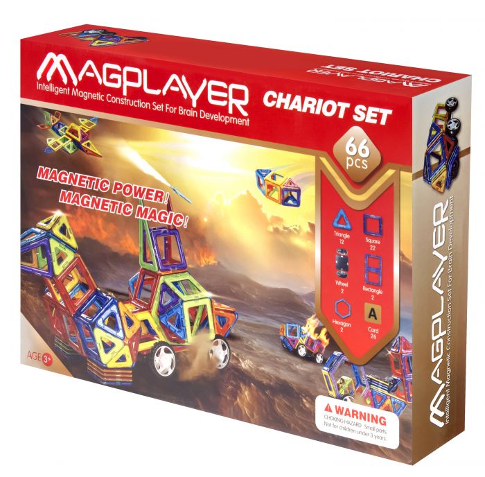 Дитячий конструктор MagPlayer 66 од. (MPA-66)