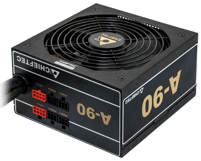 Блок живлення CHIEFTEC A-90 (650W), ATX v2.3, 200-240V, >90%, 140мм, 1xMB 24pin(20+4), 1xCPU 8pin(4+4), 3xMolex, 6xSATA, 2xPCIe 8pin(6+2), CE, CB, TUV, RoHS, Modular, Retail