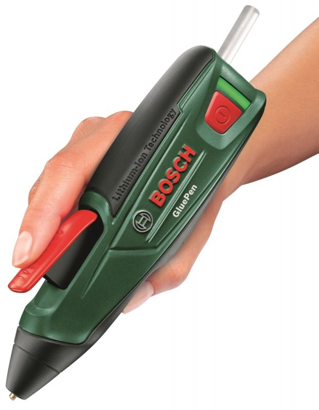 Пістолет клейовий Bosch GluePen акумуляторний, 3.6*1.5 Ач, O стрижня 7 мм, 0.14 кг