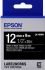 Картридж зі стрічкою Epson LK4BWV принтерів LW-300/400/400VP/700 Vivid White/Black 12mm/9m