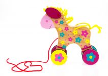 Дерев'яна каталка goki Конячка Susibelle 54944