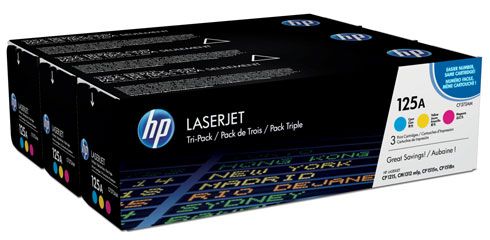 Комплект картриджів HP 125A CYM LJ CP1215/CP1515 (CB541A, CB542A, CB543A) Tri-Pack