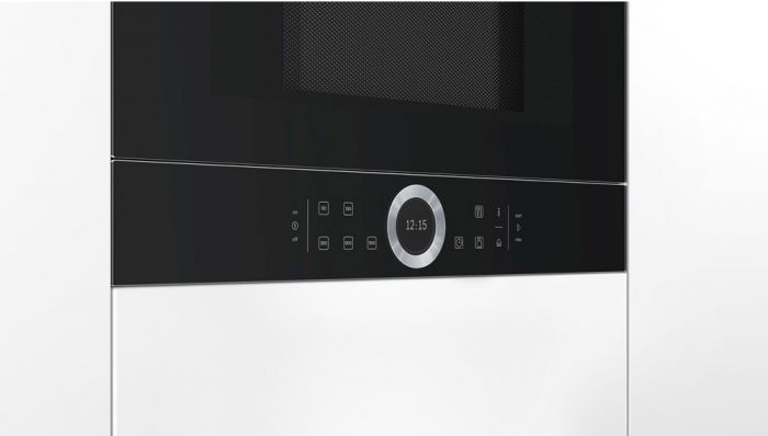 Вбудовувана мікрохвильова піч Bosch BFR634GB1 - 21л./900Ватт/TFT дисплей/чорний
