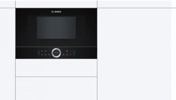 Вбудовувана мікрохвильова піч Bosch BFR634GB1 - 21л./900Ватт/TFT дисплей/чорний