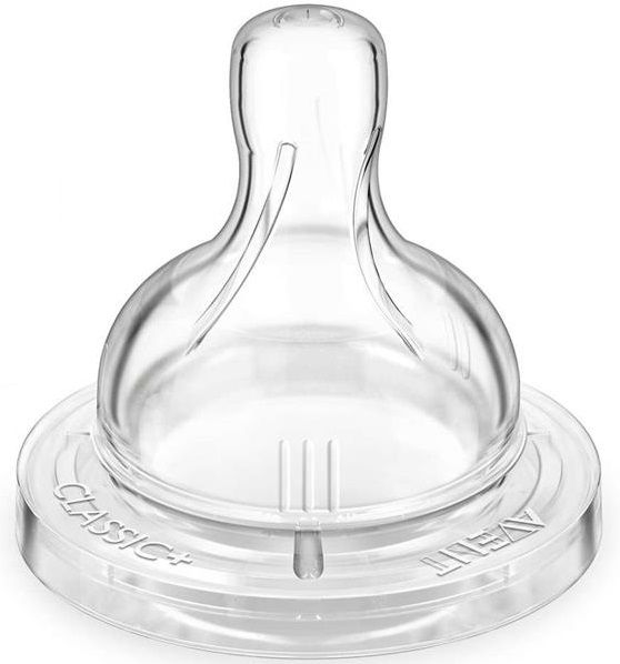 Соска Avent Classic+ 3міс+, силіконова, варіативний потік, 2шт