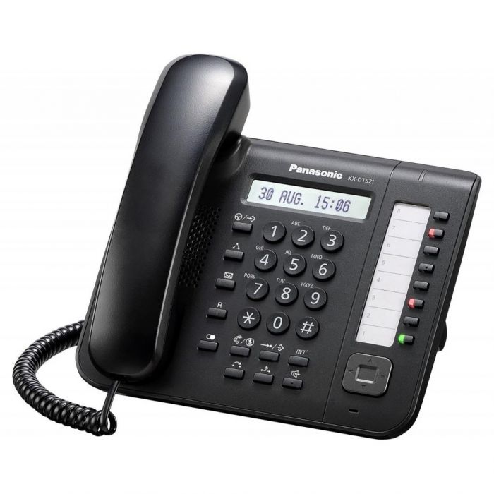 Системний телефон Panasonic KX-DT521RU Black (цифровий) для АТС Panasonic