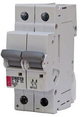 Автоматичний вимикач ETI  ETIMAT 10  DC 2p  C 32A (6 kA)