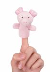 Лялька goki для пальчикового театру Свинка 15418G-5